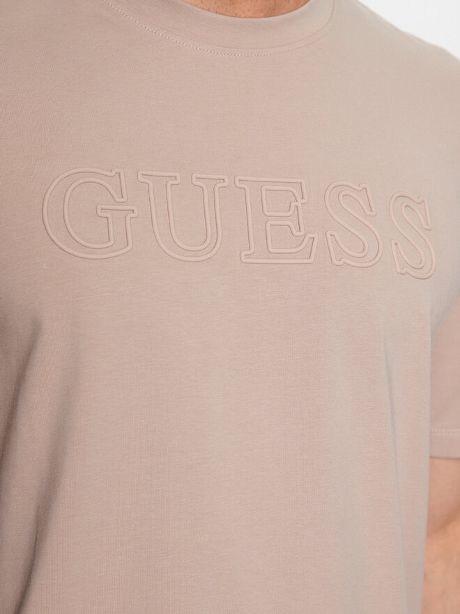 Guess Guess Marškinėliai Alphy Z2YI11 J1314 Smėlio Regular Fit