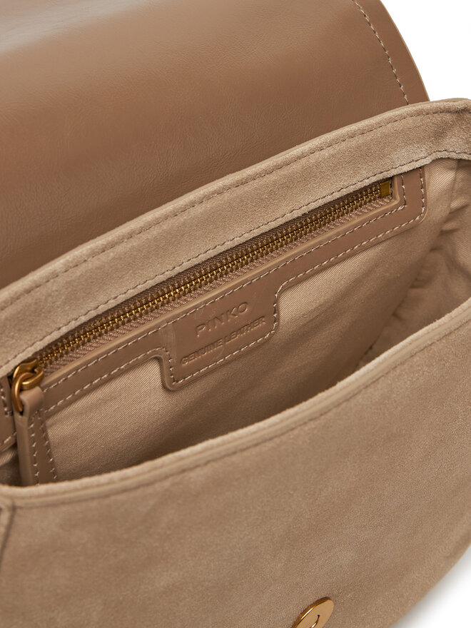 PINKO Ročna torba PINKO Saddle Classic PE 25 PLTT 103830 A29N Bež