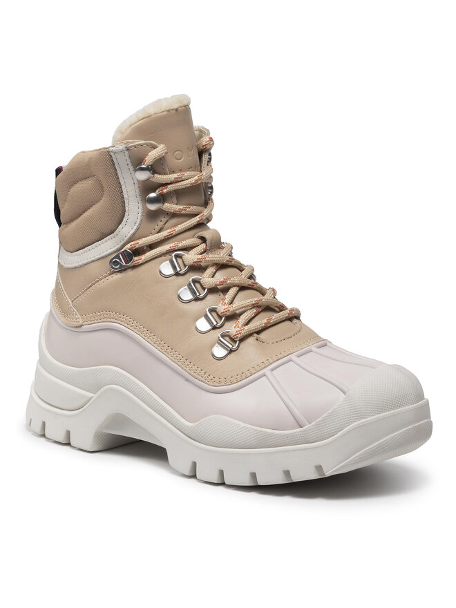 Tommy Hilfiger Μποτάκια Tommy Hilfiger Warmilined Outdoor Boot FW0FW05973 Μπεζ