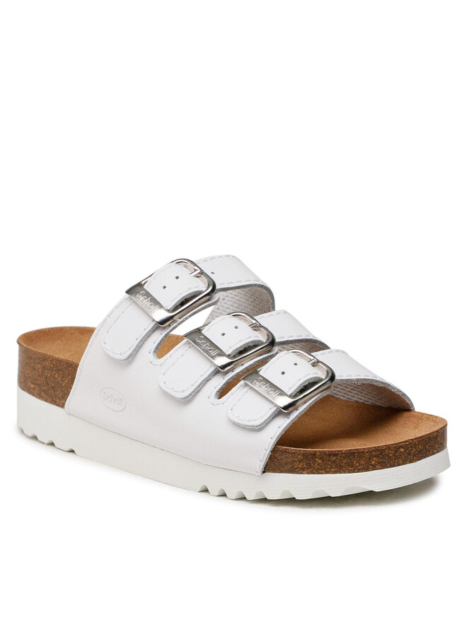 Ciabatte Scholl F24981 RIO WEDGE AD MED 1065 Bianco escarpe
