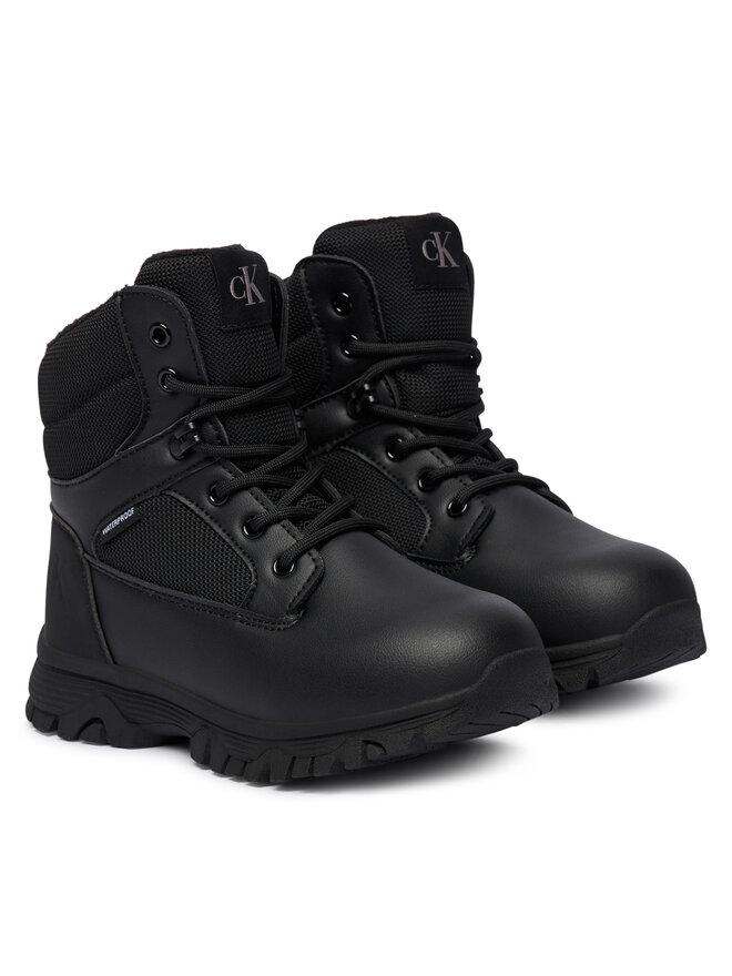 Calvin Klein Schneeschuhe Calvin Klein Lace-Up Bootie V3X5-83190-1485 S Schwarz