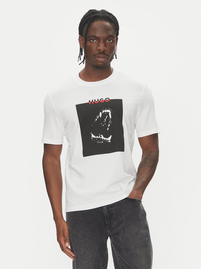 HUGO HUGO Camiseta Dobero 50542734 Blanco Regular Fit