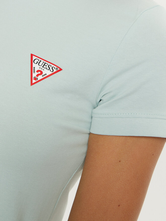 Guess Guess Póló W2YI44 J1314 Zöld Slim Fit