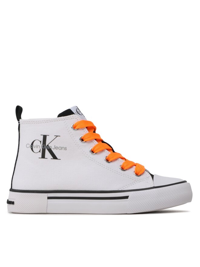 Calvin Klein Jeans Tornacipő Calvin Klein Jeans High Top Lace Up Sneaker V3X9-80569-0890X002 M Fehér