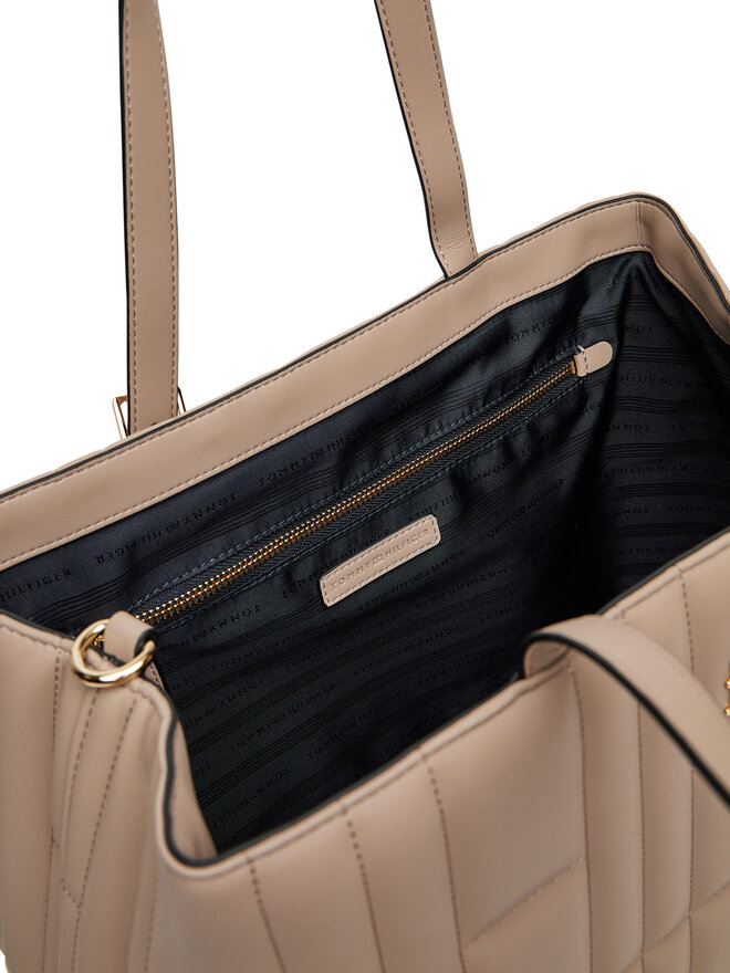 Tommy Hilfiger Kabelka Tommy Hilfiger Th Feminine Tote AW0AW17452 Béžová