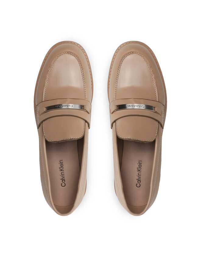 Calvin Klein Slipper Calvin Klein Rubber Sole Loafer W/Hw HW0HW01791 Beige