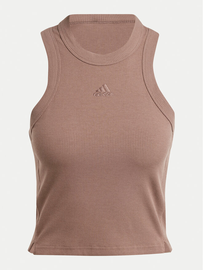 adidas adidas Τοπ Lounge IY6733 Καφέ Slim Fit