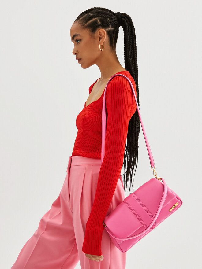 JACQUEMUS Τσάντα JACQUEMUS Le Bambimou 231BA052-3073 Ροζ