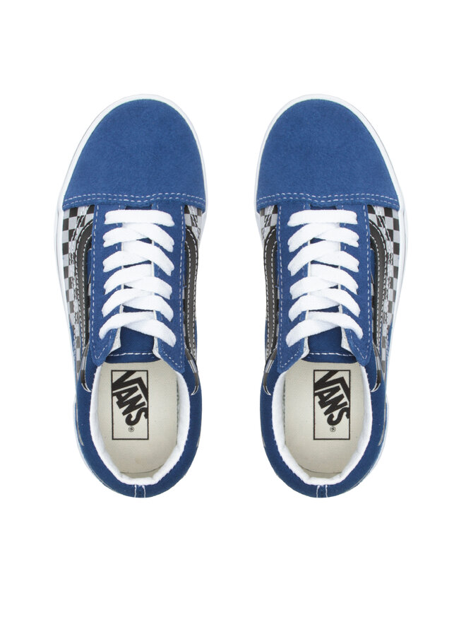 Vans blue check old skool on sale