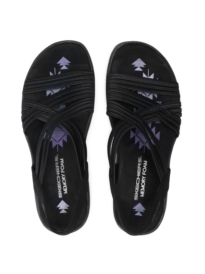 Skechers Sandale Skechers Simply Stretch 163023/BLK Negru