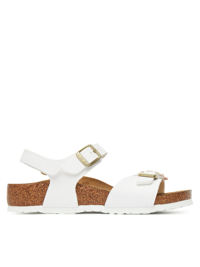 Birkenstock Сандали Birkenstock Rio Flowers As Kids 1029561 S Бял