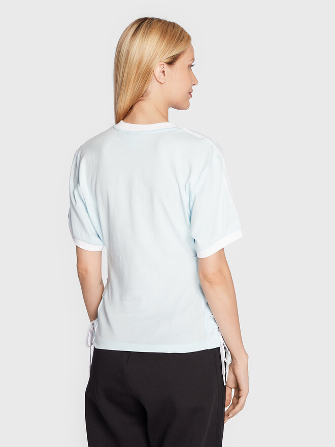 adidas adidas Marškinėliai Always Original Laced HK5063 Žydra Loose Fit