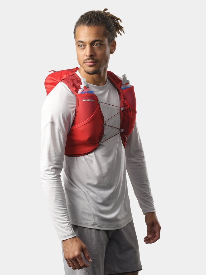 Salomon Яке без ръкави за бягане Salomon Active Skin 8 LC2177900 Червен