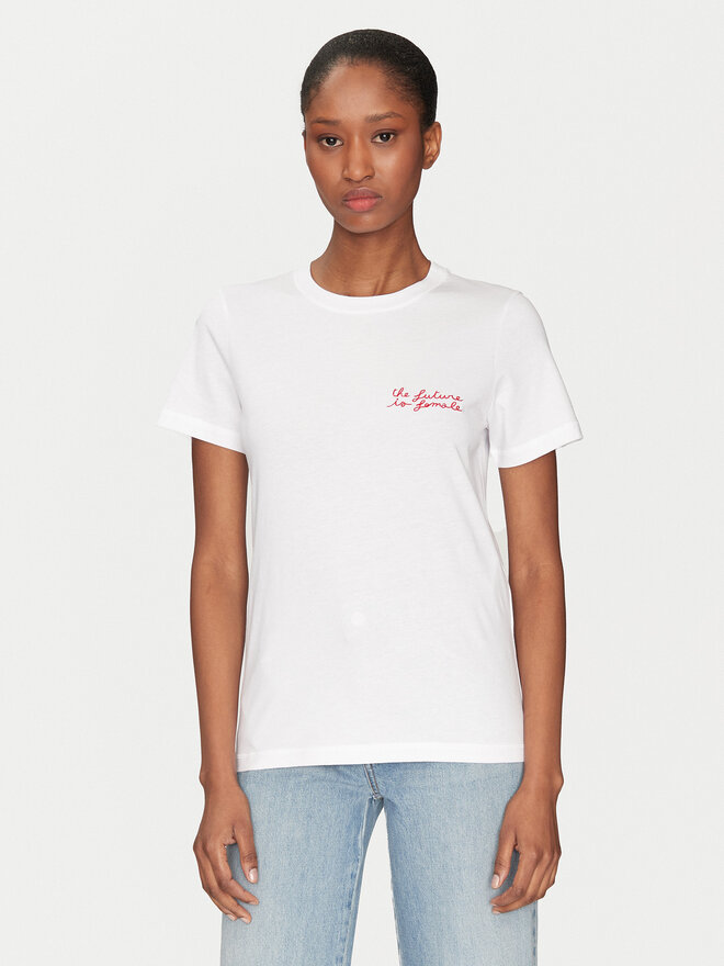 Marella Marella Camiseta Caucaso 2513971054 Blanco Regular Fit