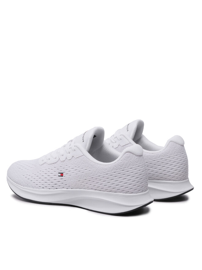 Tommy Hilfiger Sneakers Tommy Hilfiger Lightweight Runner Knit Flag FM0FM04563 Weiß