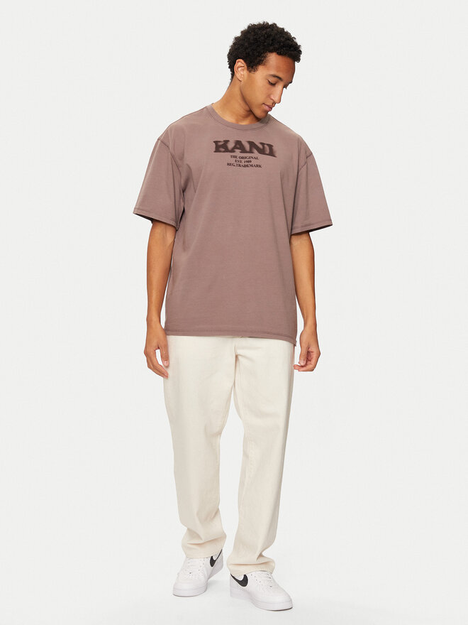 Karl Kani Karl Kani Marškinėliai Retro Sprayed 60300094 Smėlio Regular Fit