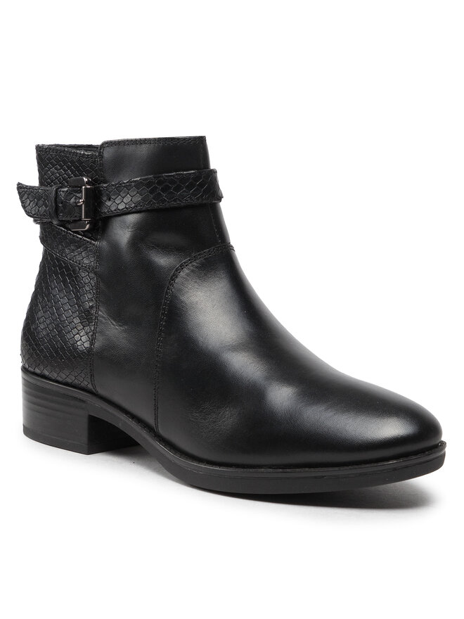 Geox Īsie zābaki Geox D Felicity E D26G1E 04341 C9999 Melns