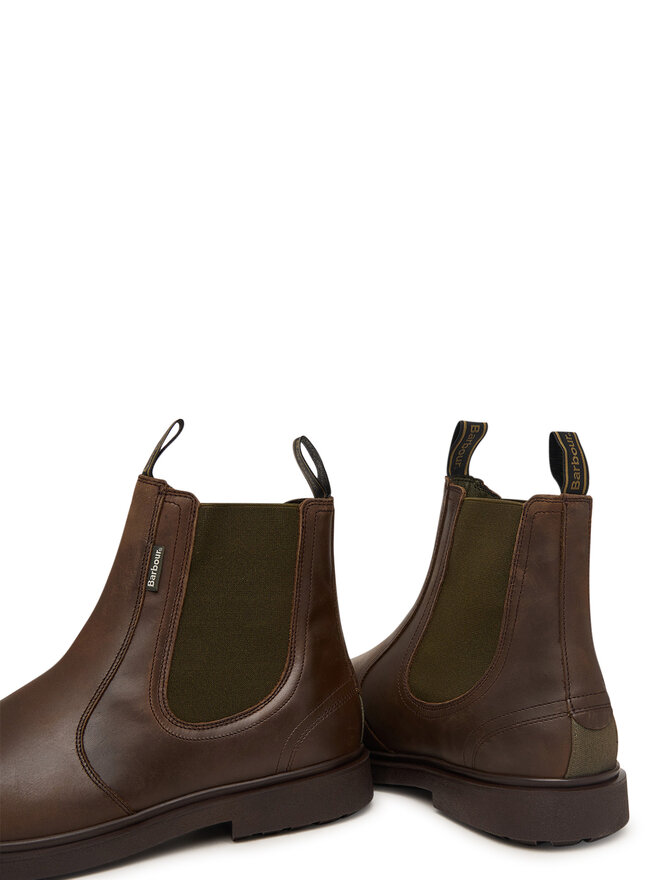 Barbour Klassische Stiefeletten Barbour Hae Chelsea Boot MFO0815BR99 Dunkelbraun