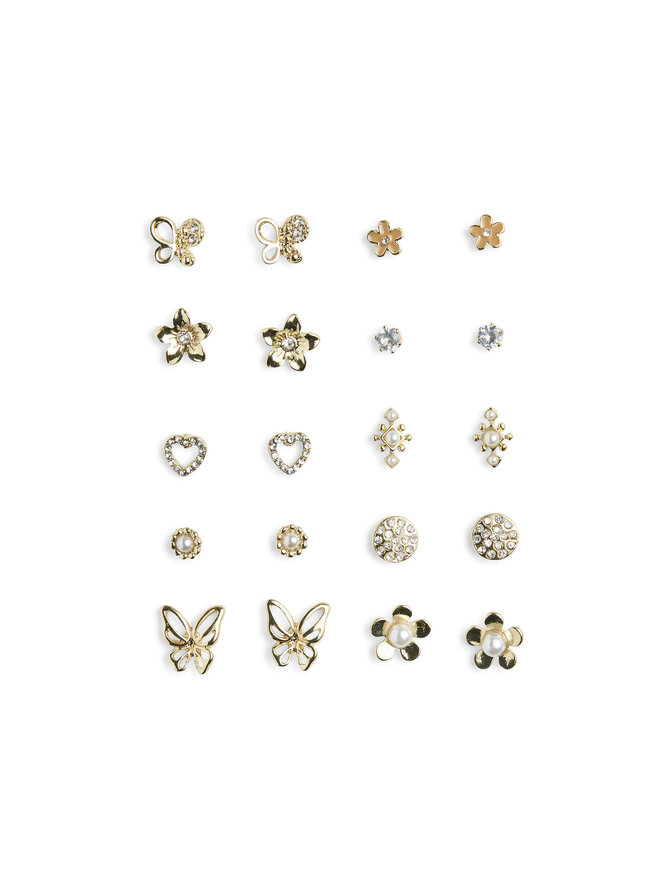 Pieces Set 20 perechi de cercei Pieces Pclona Mega Pack Earrings D2d 17153167 Auriu