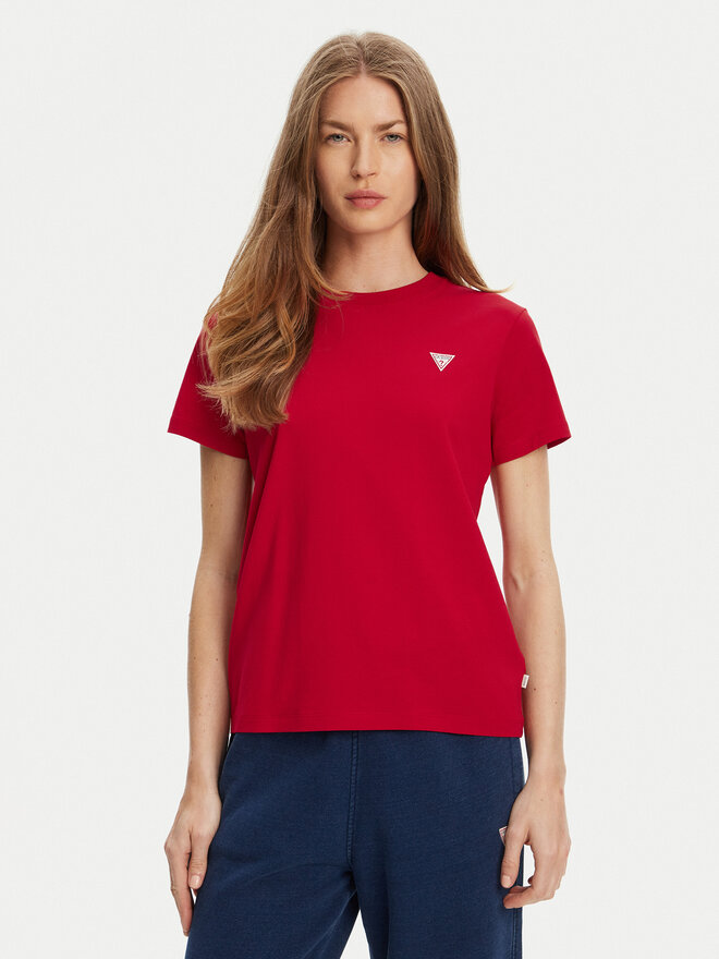 Guess Jeans Guess Jeans Póló W4YI10 J1314 Piros Regular Fit