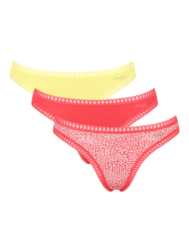 Sloggi Sloggi Set 3 parov tangic Go Crush 10219704 Pisana