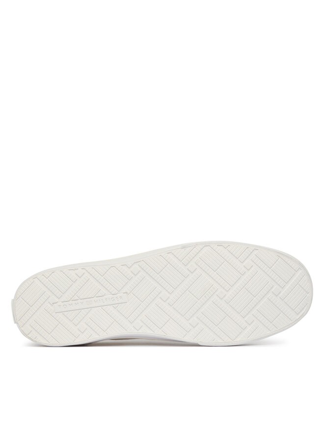 Tommy Hilfiger Sneakers aus Stoff Tommy Hilfiger Th Low Profile Vulc Canvas FW0FW09102 Weiß