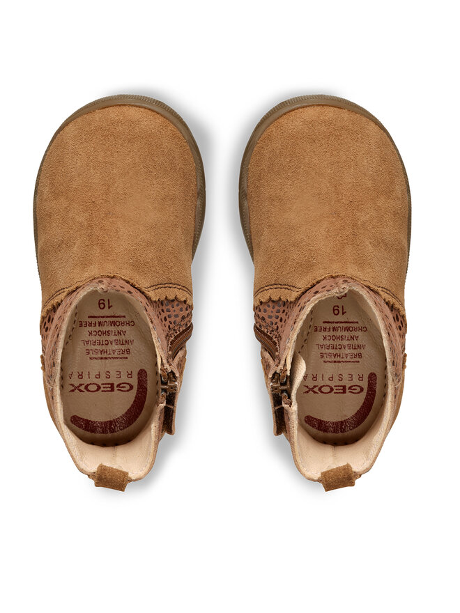 Geox Čižmy Geox B Macchia Girl B264PA 00722 C6627 Hnedá