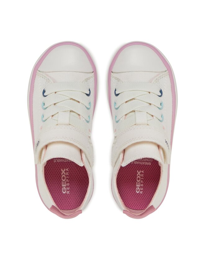Geox Trampki Geox J Gisli Girl J454NA 00010 C1000 M Biały