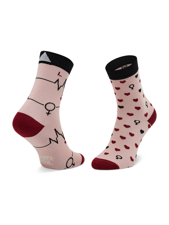 Cup of Sox Ilgos Unisex Kojinės Cup of Sox Atak Serca Rožinė
