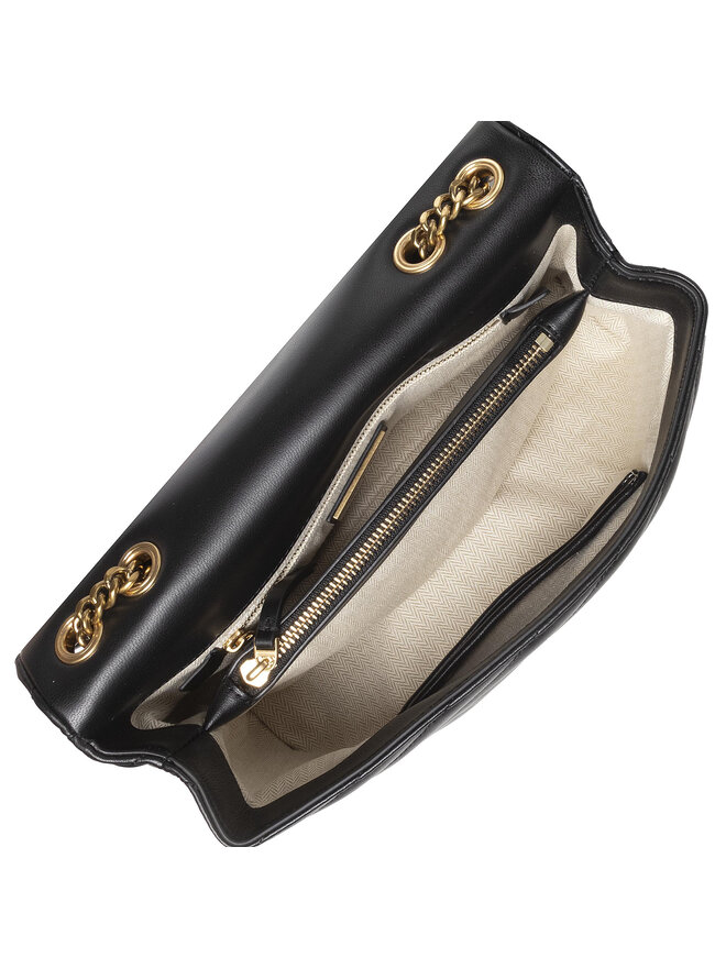 Tory Burch Ročna torba Tory Burch Kira Chevron Convertible Shoulder Bag 90446 Črna