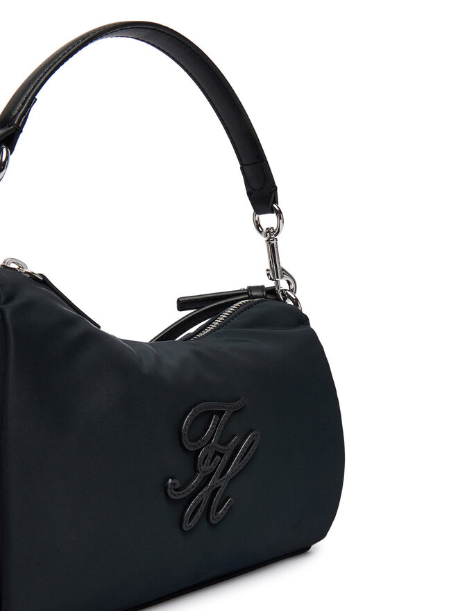 Tommy Hilfiger Handtasche Tommy Hilfiger Th Elevated Nylon Mini Crossover AW0AW18623 Schwarz