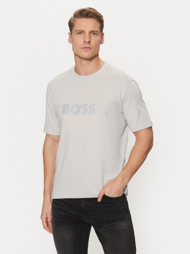 BOSS BOSS Camiseta 50531271 Gris Regular Fit