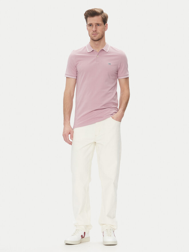 Lee Lee Poloshirt Pique 112363856 Violett Regular Fit