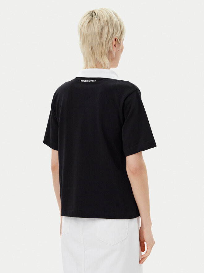 KARL LAGERFELD KARL LAGERFELD Polo A2W17111 Negro Regular Fit