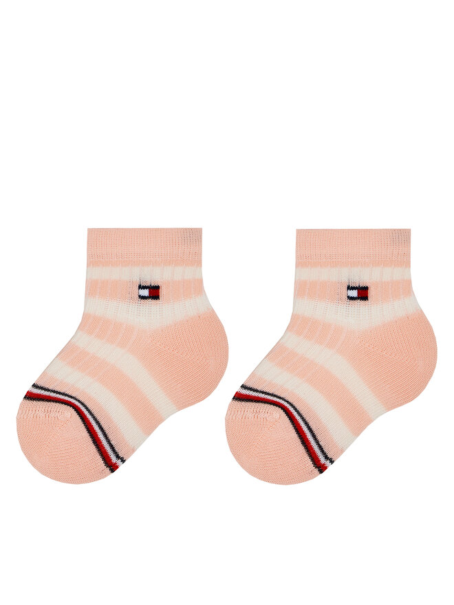 Tommy Hilfiger Набір 2 пар високих дитячих шкарпеток Tommy Hilfiger 701224996 Рожевий