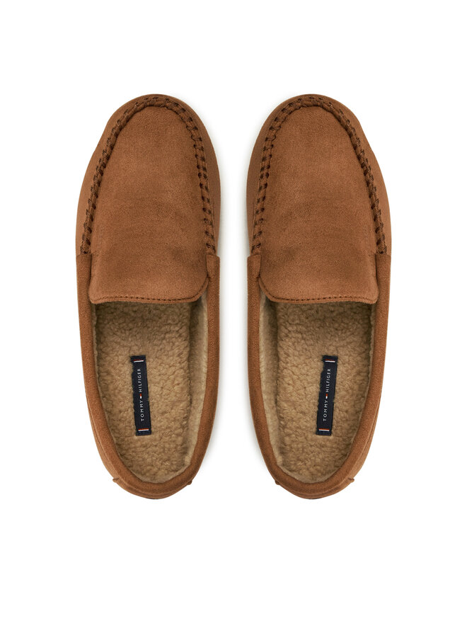 Tommy Hilfiger Pantofole Tommy Hilfiger Driver House Shoe FM0FM05224 Marrone