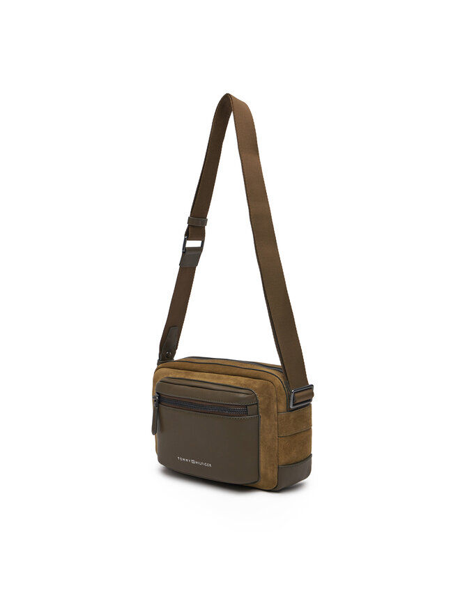 Tommy Hilfiger Válltáska Tommy Hilfiger Th Casual Suede Camera Bag AM0AM13231 Zöld
