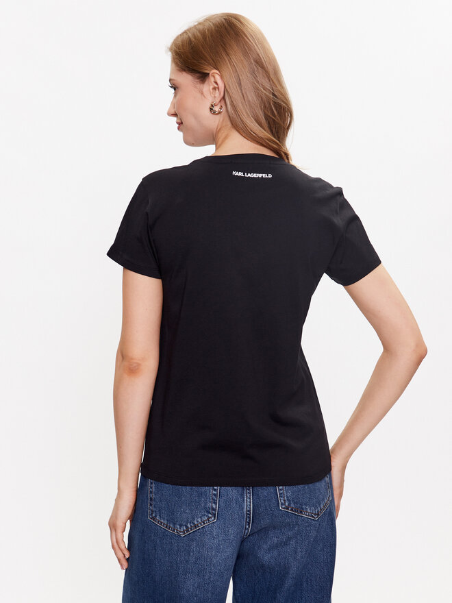KARL LAGERFELD KARL LAGERFELD T-Shirt Ikonik 2.0 230W1704 Schwarz Regular Fit