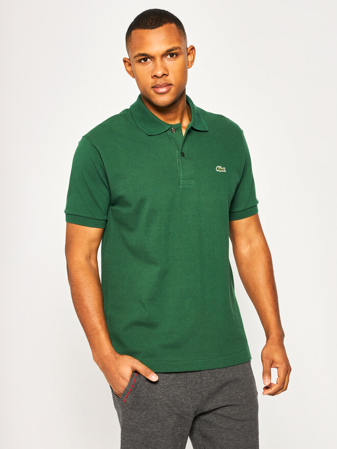 Lacoste Lacoste Polo marškinėliai L1212 Žalia Regular Fit