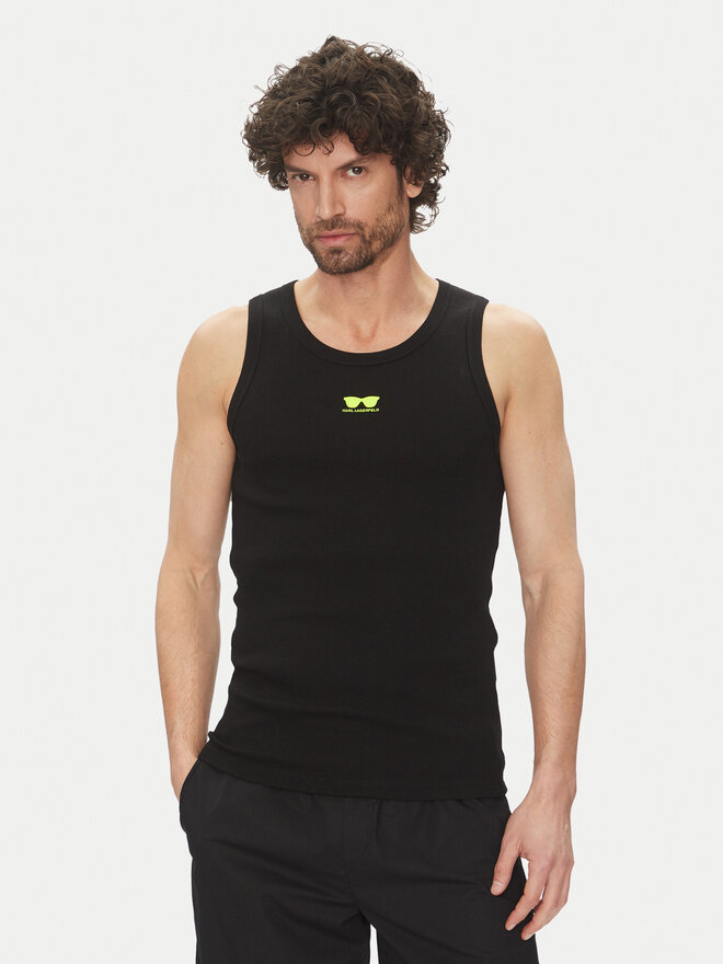 KARL LAGERFELD KARL LAGERFELD Tank-Top 755401 552238 Schwarz Slim Fit