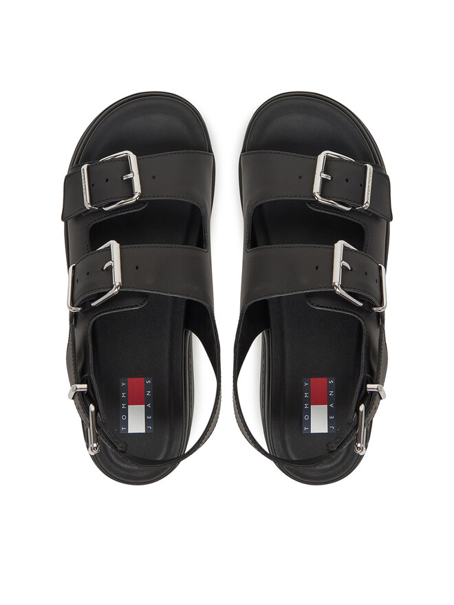 Tommy Jeans Sandały Tommy Jeans Tjw Wedge Sandal EN0EN02774 Czarny