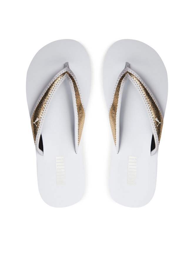 ナルミヤ　sk Japonki Puma Sandy Flip Metallic Shine 700511-01 Biały
