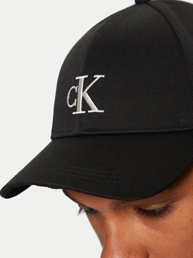 Calvin Klein Czapka z daszkiem Calvin Klein Monogram Embro K50K512147 Szary