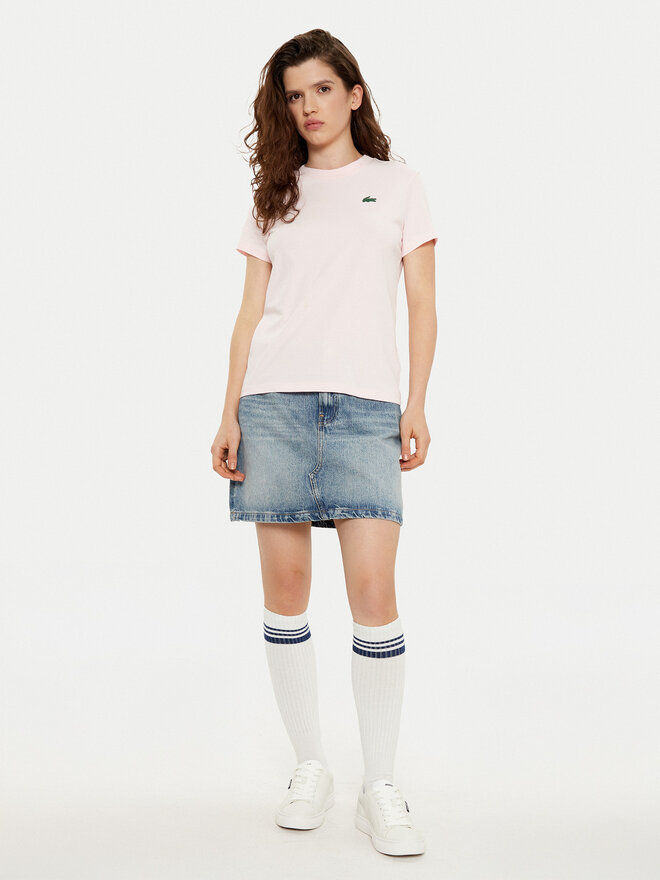 Lacoste Lacoste Футболка TF9246 Рожевий Slim Fit