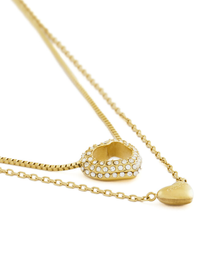 Guess Set náhrdelník a náušnice Guess JUBS05 076JW Zlatá