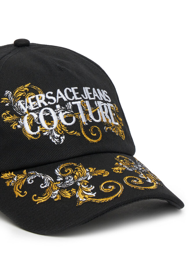 Versace Jeans Couture Шапка с козирка Versace Jeans Couture 78VAZK17 Черен