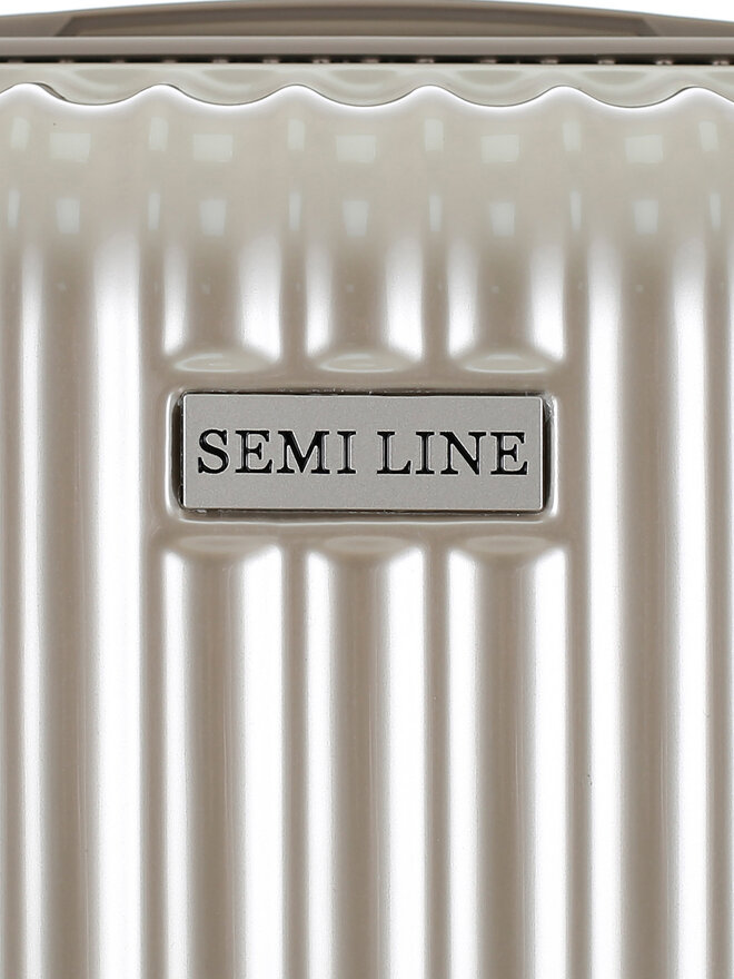 Semi Line Велика валіза Semi Line T5954-3 Золотий