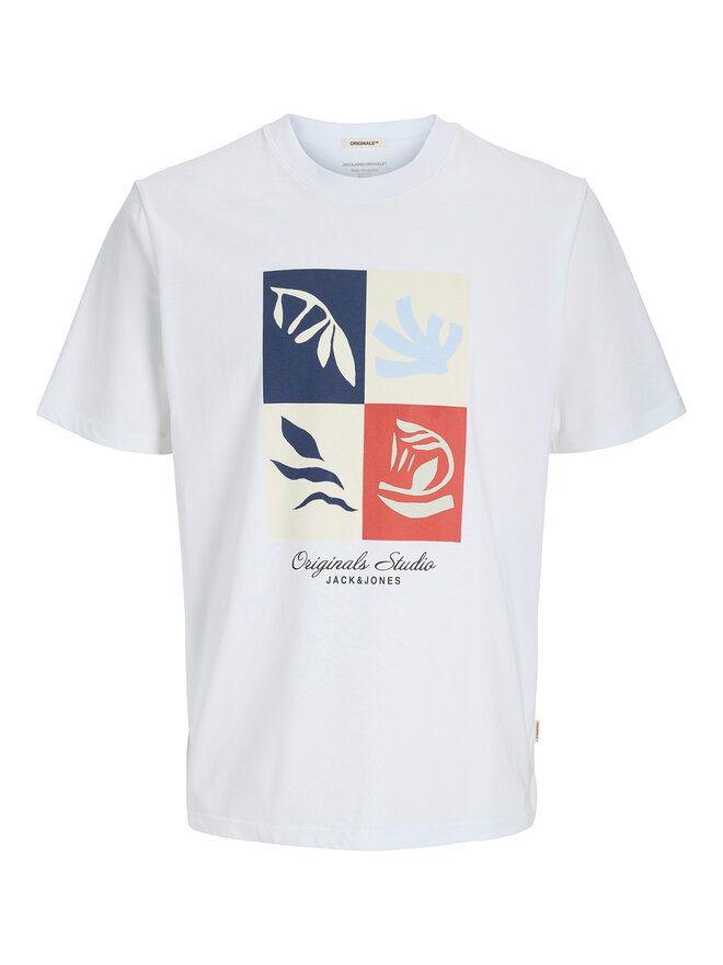 Jack&Jones Jack&Jones Marškinėliai Canggu 12277220 Balta Regular Fit