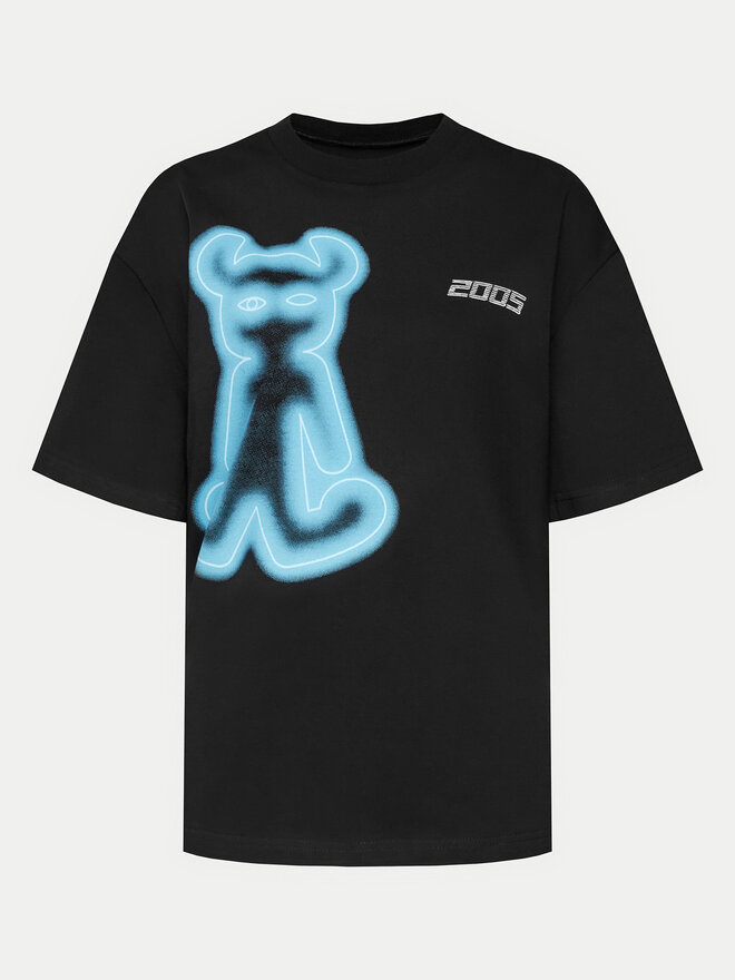 2005 2005 T-Shirt Unisex Airbrushed Horned Lucy Μαύρο Relaxed Fit