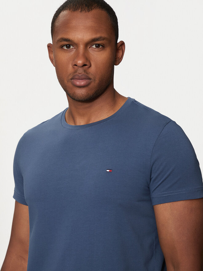 Tommy Hilfiger Tommy Hilfiger Majica MW0MW10800 Modra Slim Fit